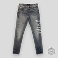 Amiri Military Stencil Jeans in Grey