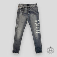Amiri Military Stencil Jeans in Grey