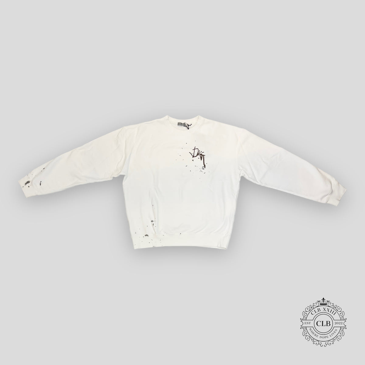 Dior Cactus Jack Oversized Embroidered Sweatshirt in White