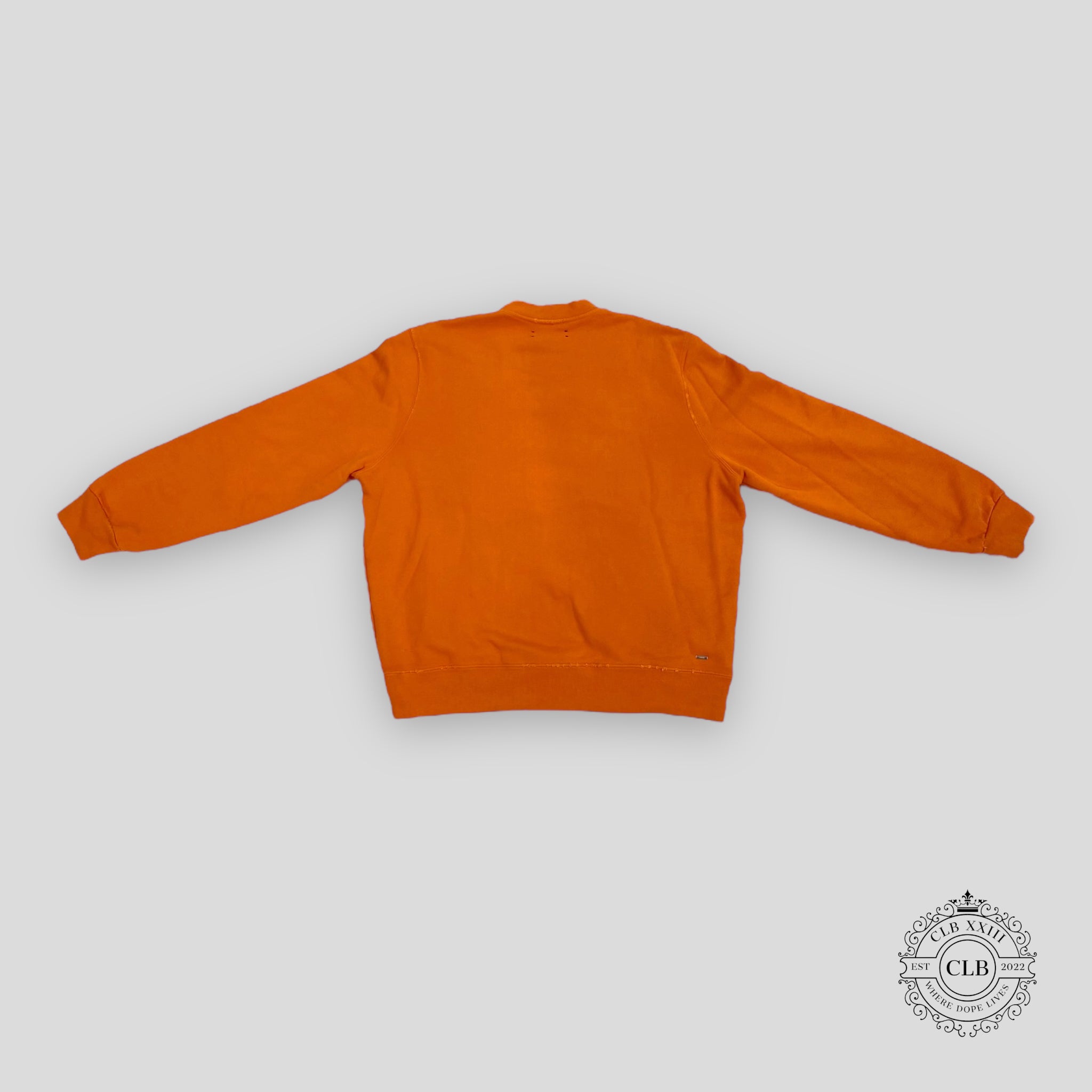 Amiri Bandana Applique Crewneck in Orange
