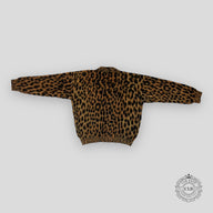 PALM ANGELS  BRUSHED CARDIGAN - BROWN/BLACK