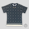 Louis Vuitton Stripe Accent Monogram T-Shirt - Dark Navy