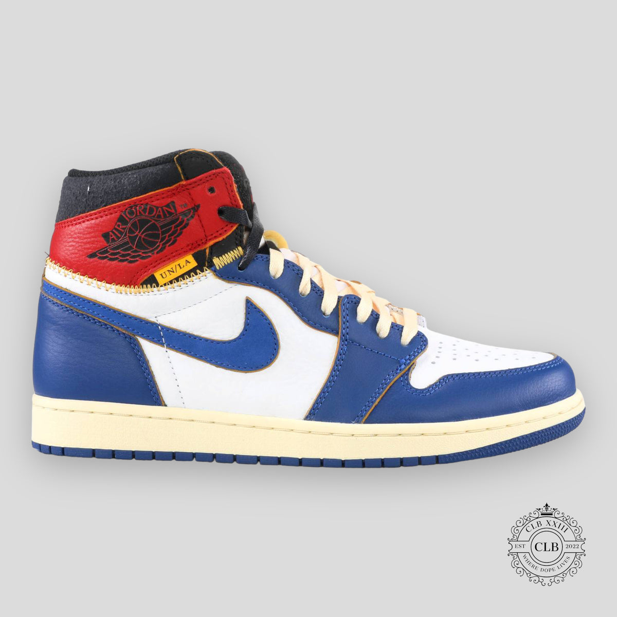 AIR JORDAN 1 RETRO HIGH OG X UNION LA "STORM BLUE"