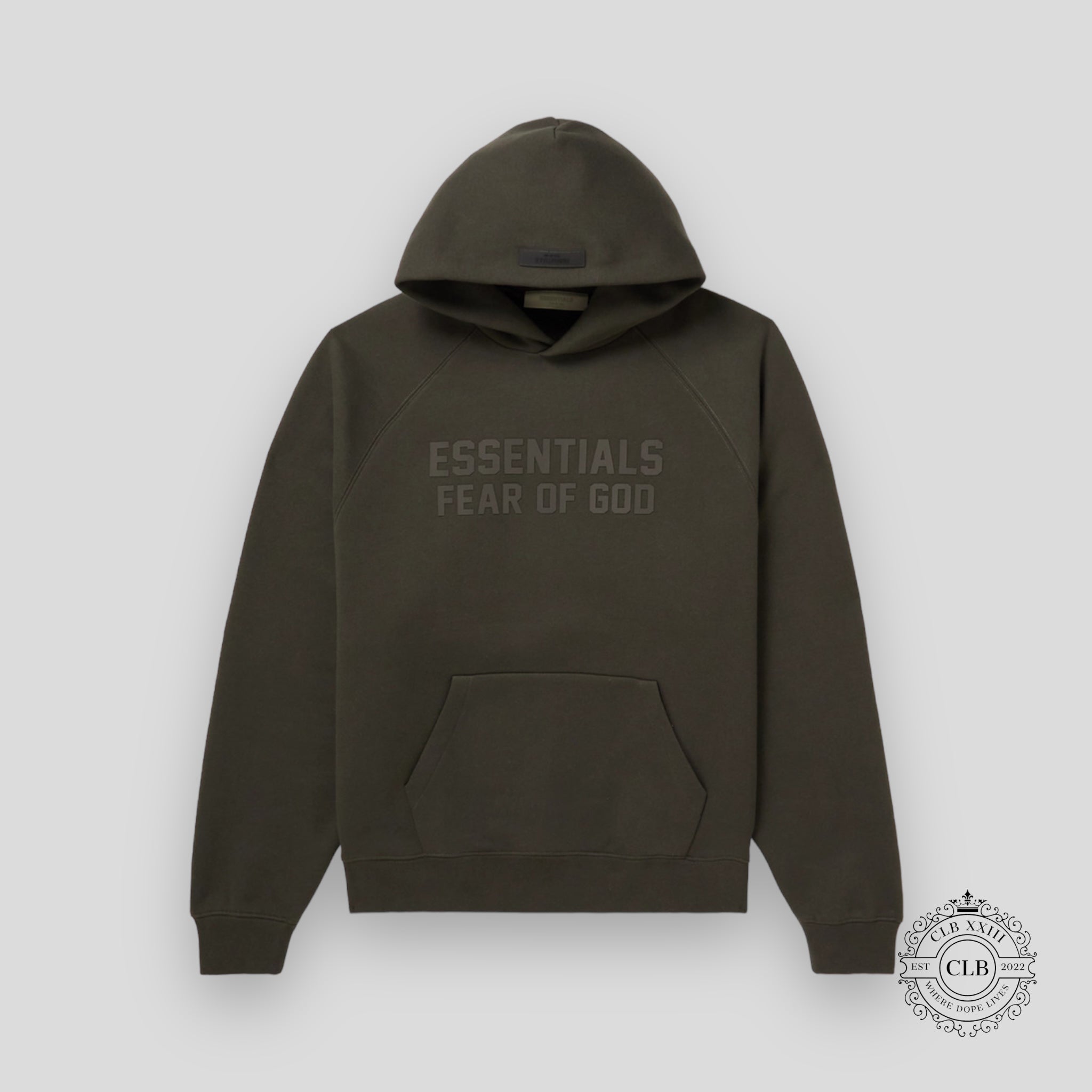 FEAR OF GOD ESSENTIALS HOODIE SS23 "DARK GREEN"