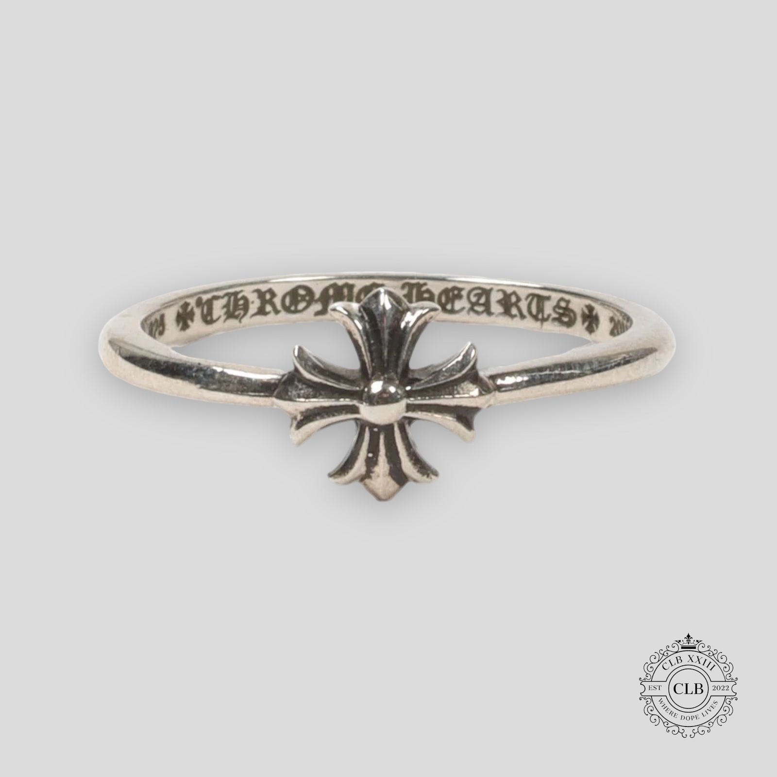 Chrome Hearts Thin Cross Ring