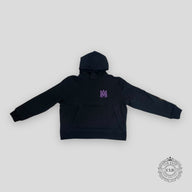 Amiri Ma Logo Hoodie in Black/Purple