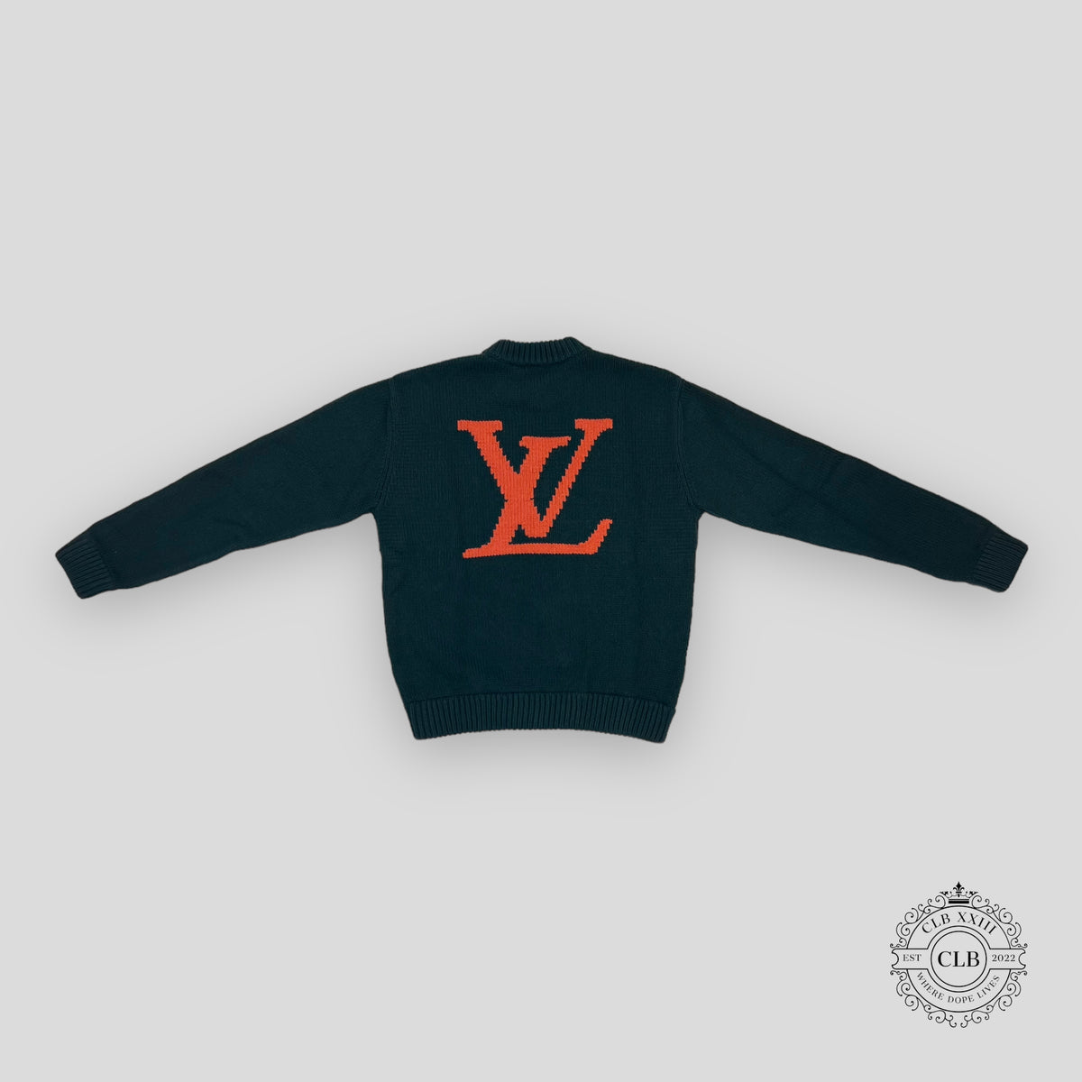 LOUIS VUITTON HANDKNIT CREWNECK SWEATER - GREEN