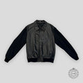 LOUIS VUITTON LVSE MONOGRAM EMBOSSED MIX LEATHER BLOUSON - BLACK