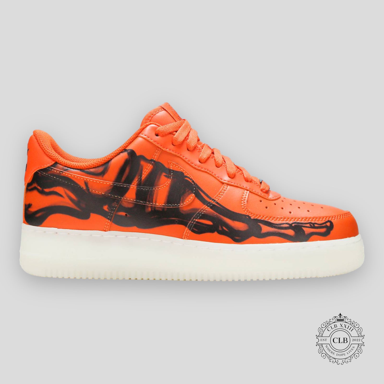 Nike Air Force 1 Low Orange Skeleton