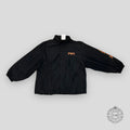 Balenciaga Oversized Logo Print Shell Windbreaker in Black