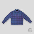 Louis Vuitton Plaid Trucker Jacket in Blue / Purple