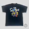 Balenciaga 'the Simpsons' Oversized Tee - Black