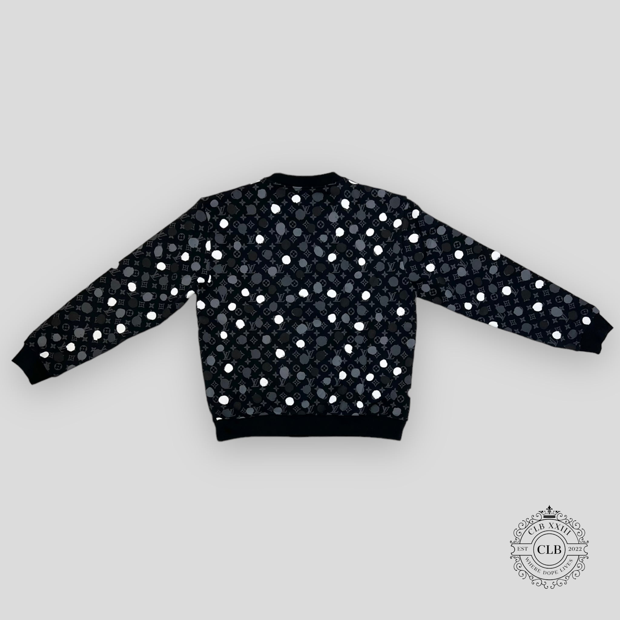 LOUIS VUITTON X YAYOI KUSAMA INFINITY DOTS CREWNECK - BLACK