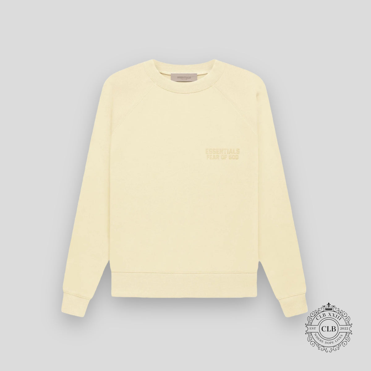 FEAR OF GOD ESSENTIALS CREWNECK FW22 "CANARY"