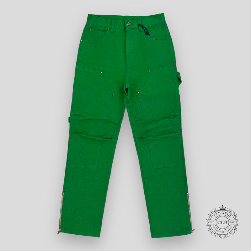 louis vuitton green pants