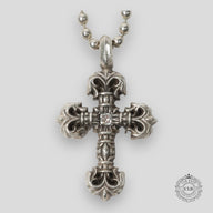 Chrome Hearts Diamond Embellished Tiny Filigree Pendant