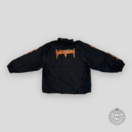 Balenciaga Oversized Logo Print Shell Windbreaker in Black