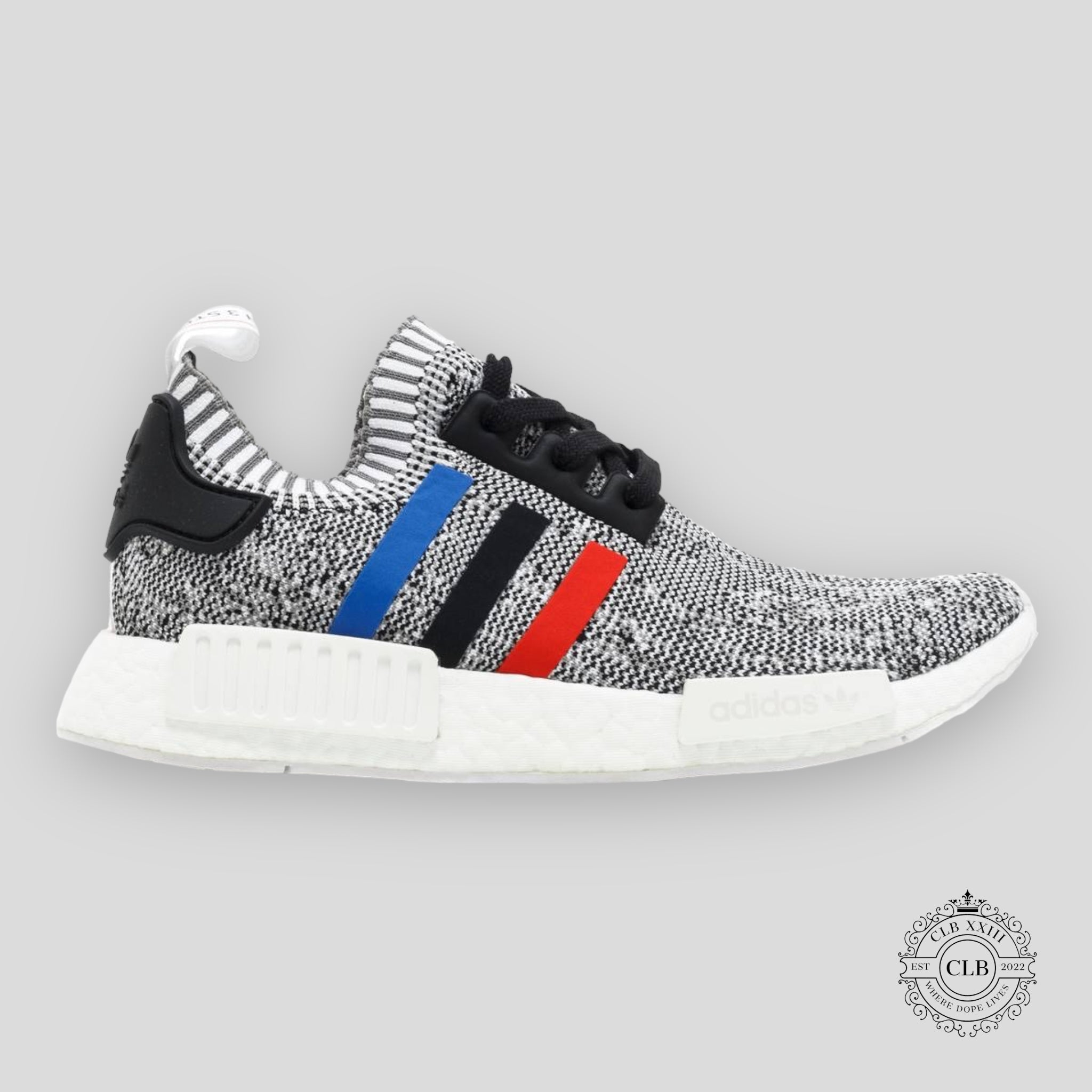 Adidas NMD R1 Tri-Color Stripes in White Sneaker