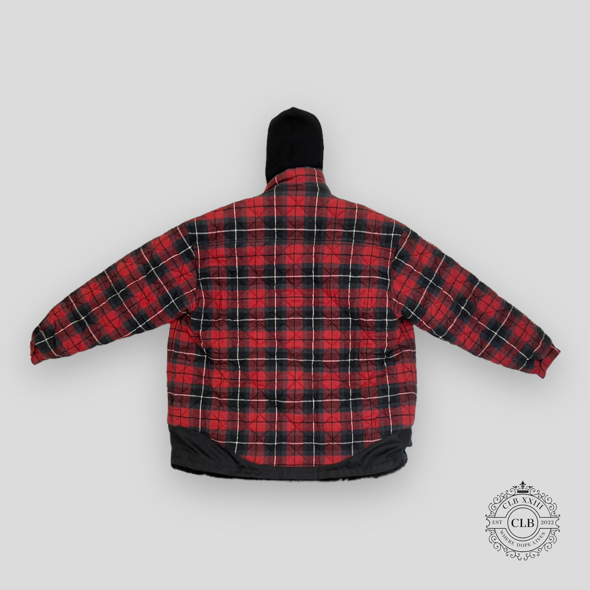 BALENCIAGA AW16 TRIPLE LAYERED JACKET - RED/BLACK