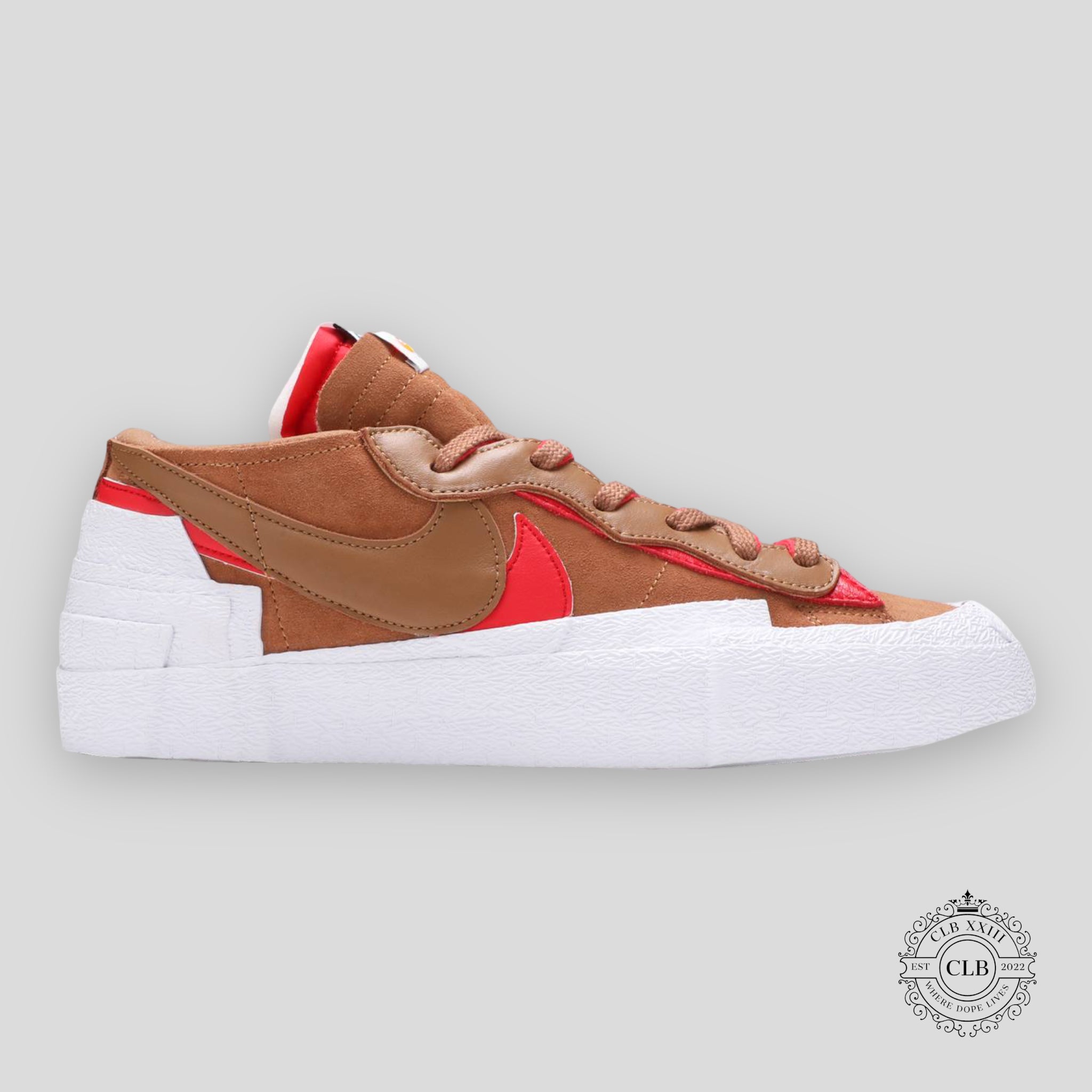 NIKE BLAZER LOW X SACAI "BRITISH TAN"