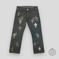 Chrome Hearts Cross Patch Chino Pants in Black / Camo