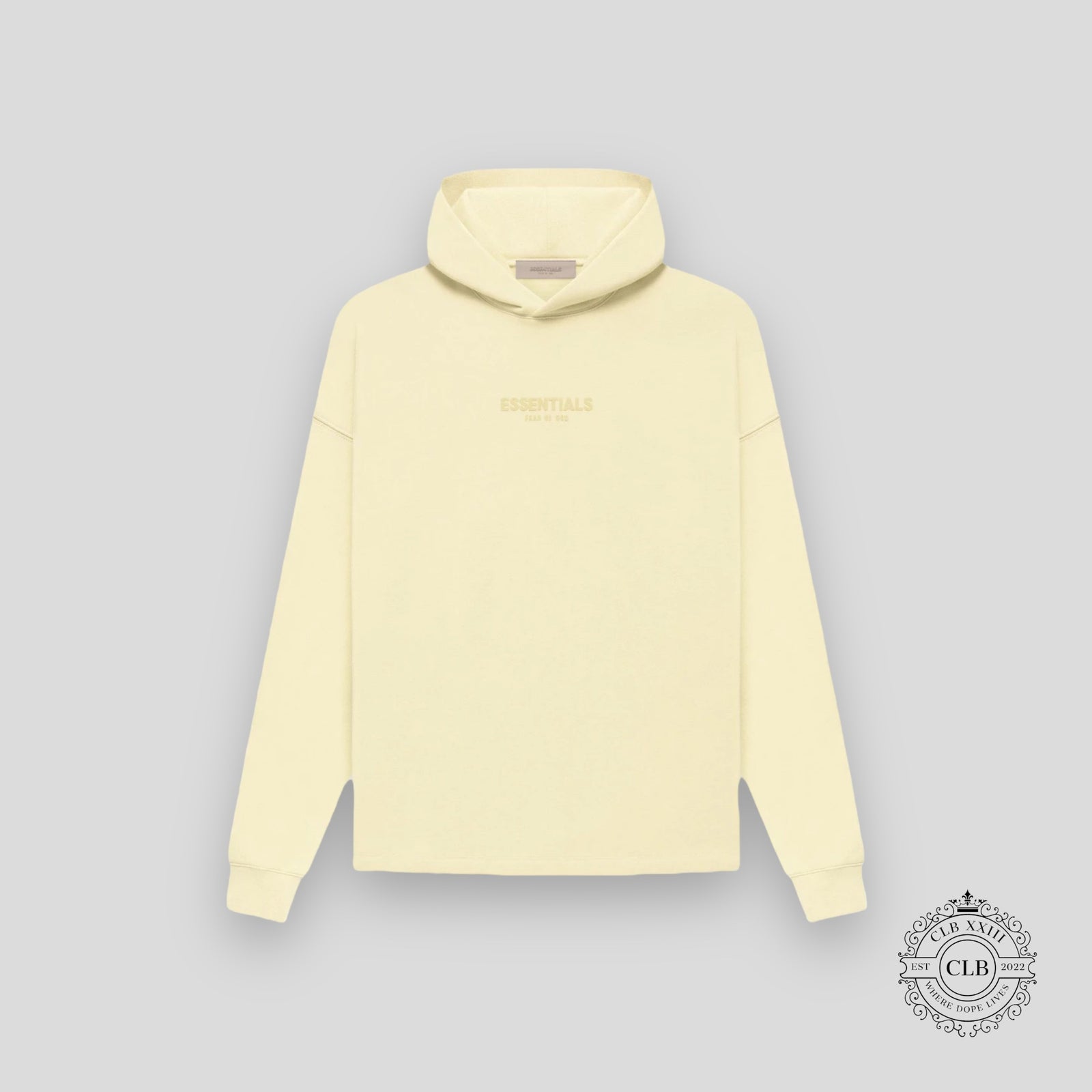 Fear of God Essentials Relaxed Hoodie FW22 Canary