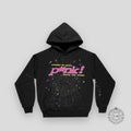 Sp5der P*nk Hoodie - Black
