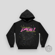 Sp5der P*nk Hoodie - Black