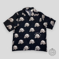 Amiri All Over Skull Shirt in Black