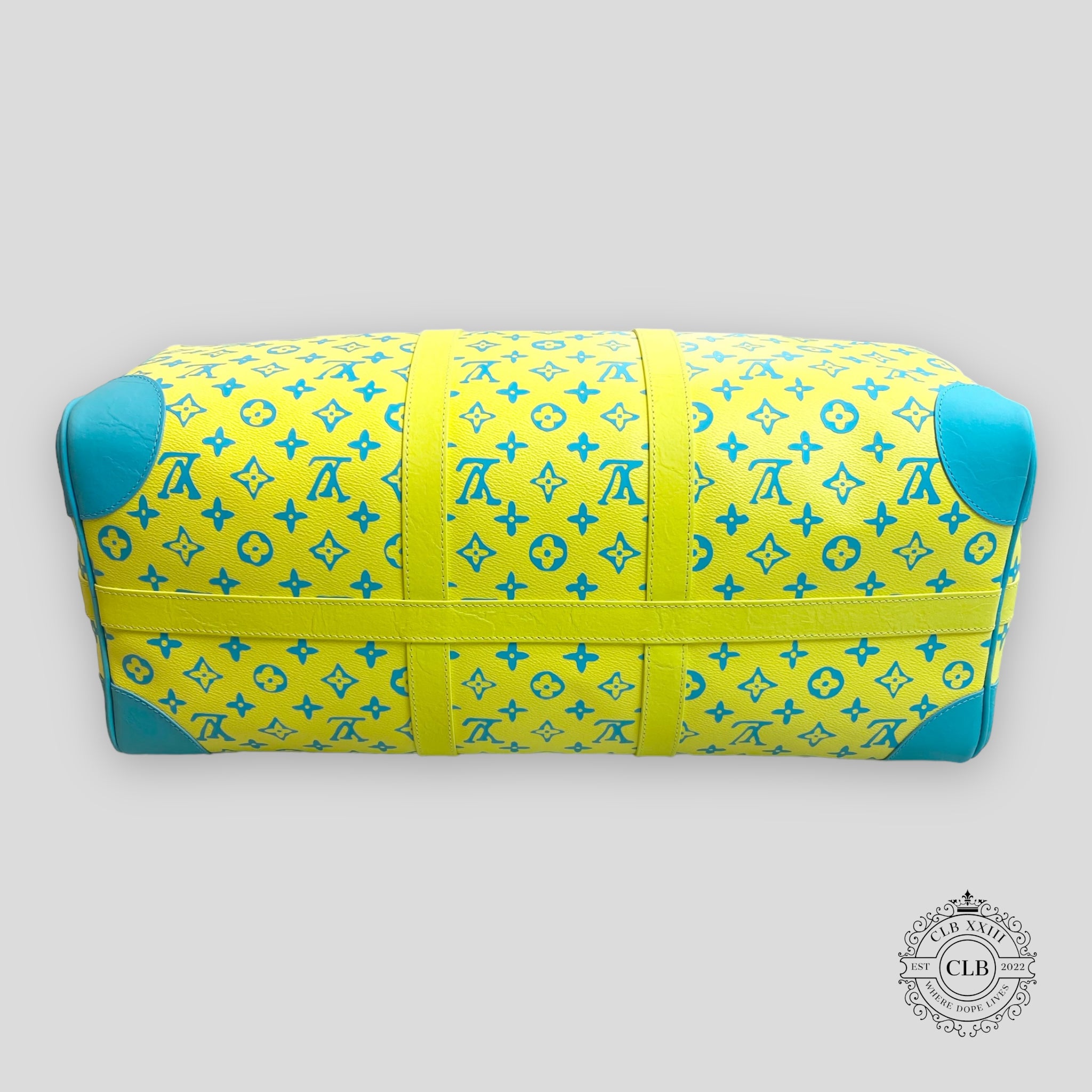 LOUIS VUITTON KEEPALL BANDOULIERE 50 - LIME GREEN MONOGRAM