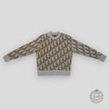 Dior Oblique Knit Sweater in Grey