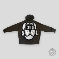 GIVENCHY CHITO OVERSIZED HOODIE - ARMY GREEN
