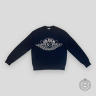 Dior Air Jordan Knit Crewneck in Navy