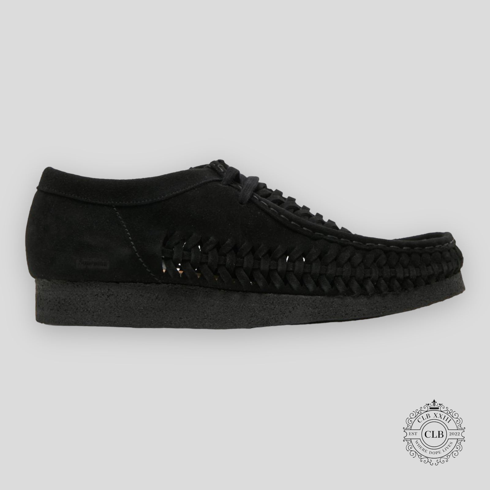 Clarks Wallabee Weave x Supreme Black