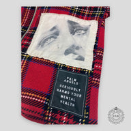 Palm Angels Sensitive Content Tartan Print Jacket - Red