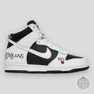 Nike SB Dunk High x Supreme By Any Means - Black & White