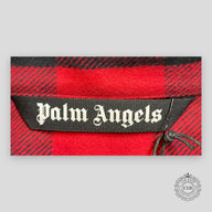 PALM ANGELS CLASSIC LOGO OVERSHIRT - RED/BLACK