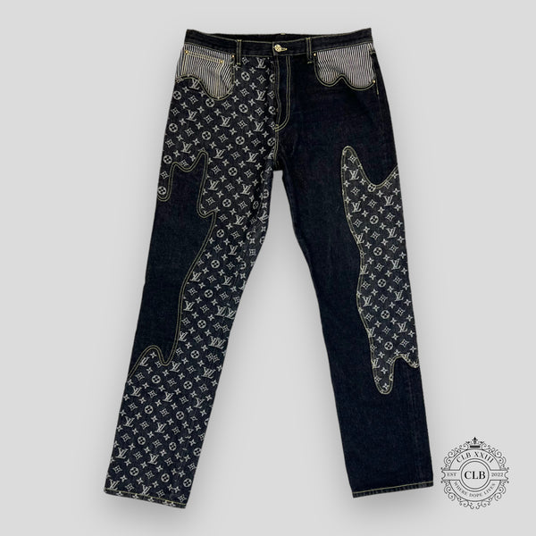 Louis Vuitton × Nigo Monogram Crazy Denim Pants