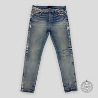 Amiri Paint Splatter Jeans - Clay Indigo
