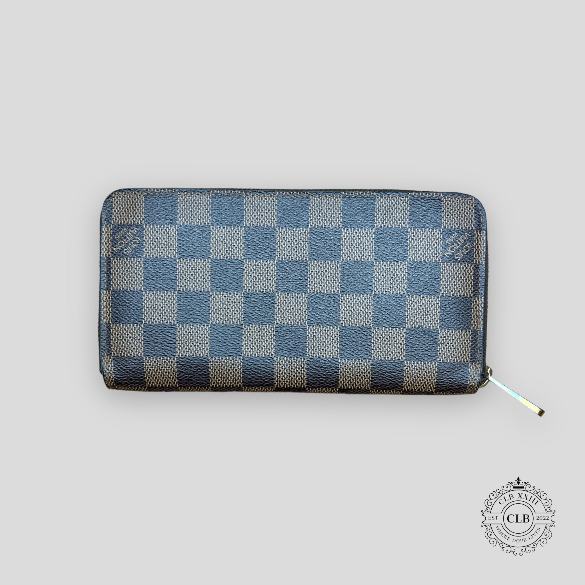 LOUIS VUITTON DAMIER EBENE ZIPPY WALLET - BROWN