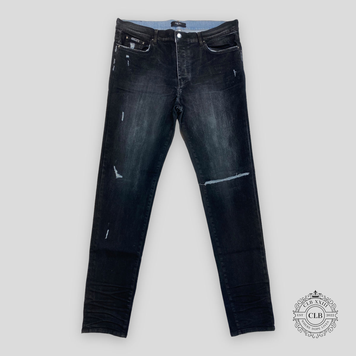 AMIRI SLIT KNEE JEANS - PIGMENT INDIGO