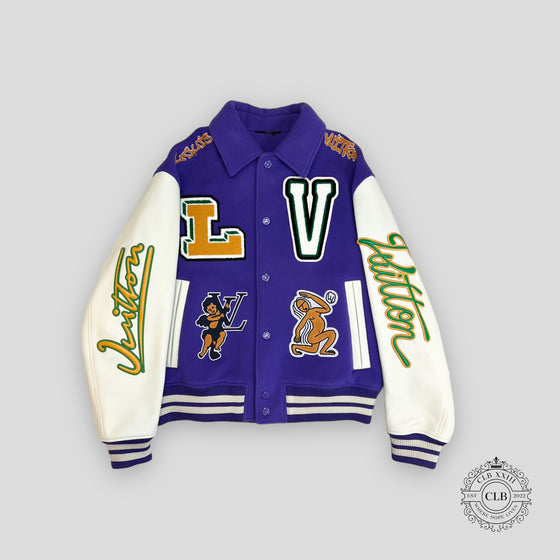LOUIS VUITTON RUNAWAY FROG VARSITY JACKET - PURPLE — authenticated Louis Vuitton at CLB XXIII