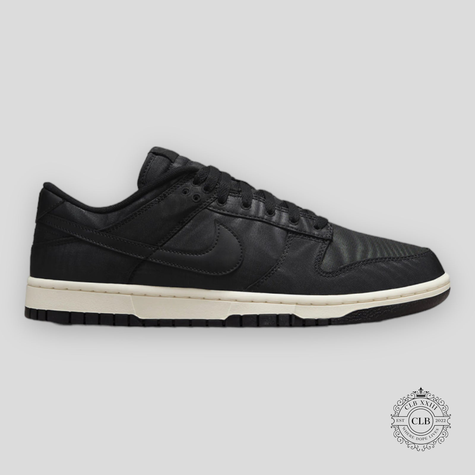 Nike Dunk Low Black Canvas