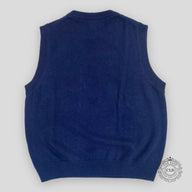 Dior Sleeveless Knitted Sweater Vest in Blue
