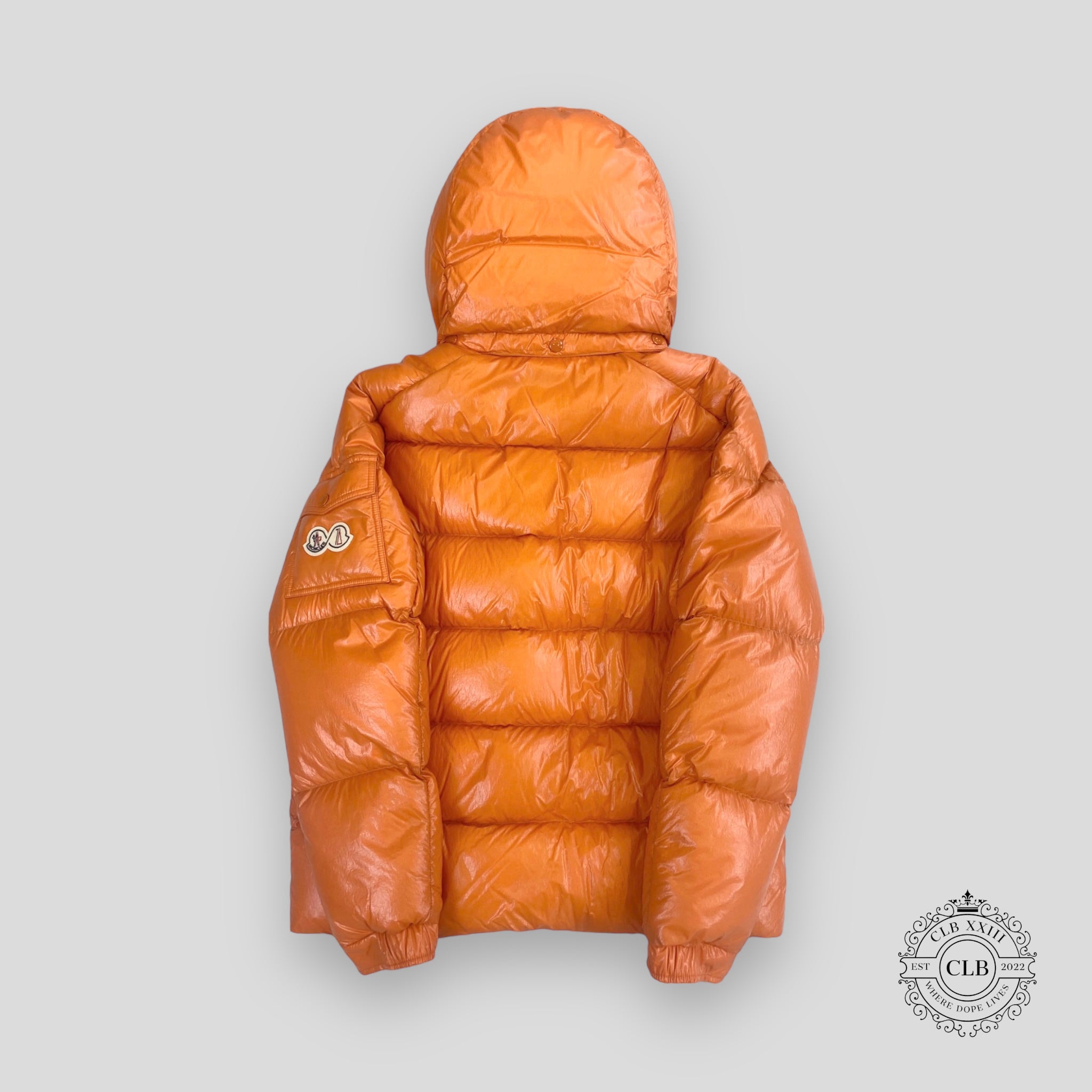 MONCLER MAYA 70 PUFFER COAT - ORANGE