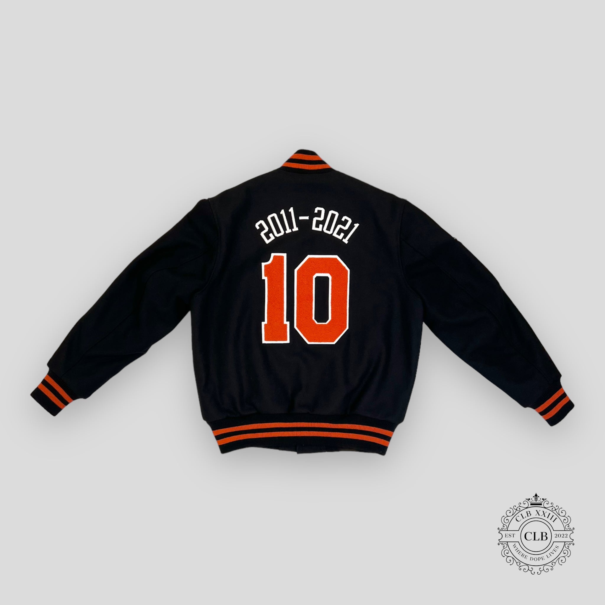 KITH GOLDEN BEAR FOR NEW YORK KNICKS VARSITY JACKET - BLACK