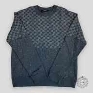 Louis Vuitton Damier Spread Printed Sweatshirt - Grey