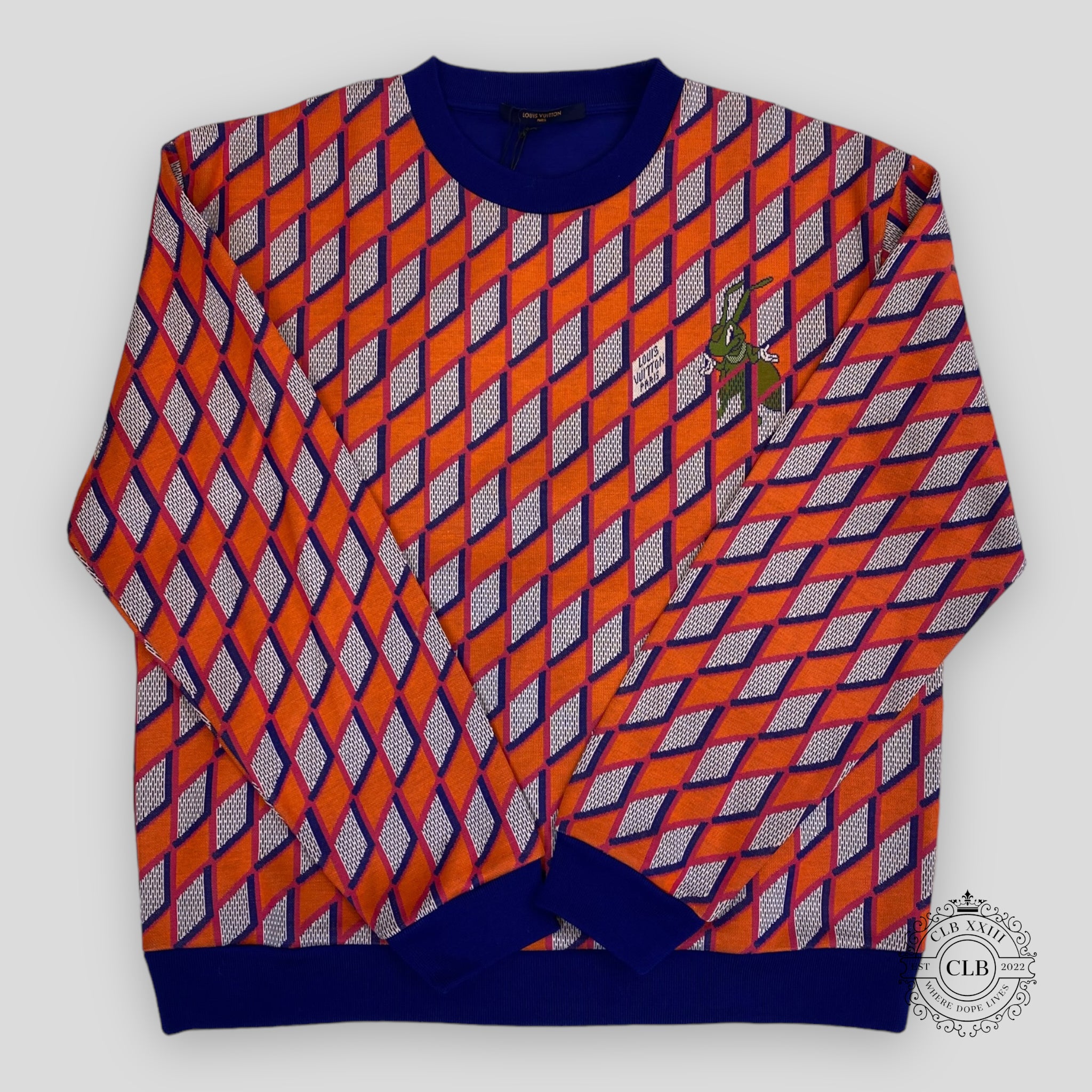 LOUIS VUITTON DIAMOND DAMIER CRICKET CREWNECK - MULTICOLOR